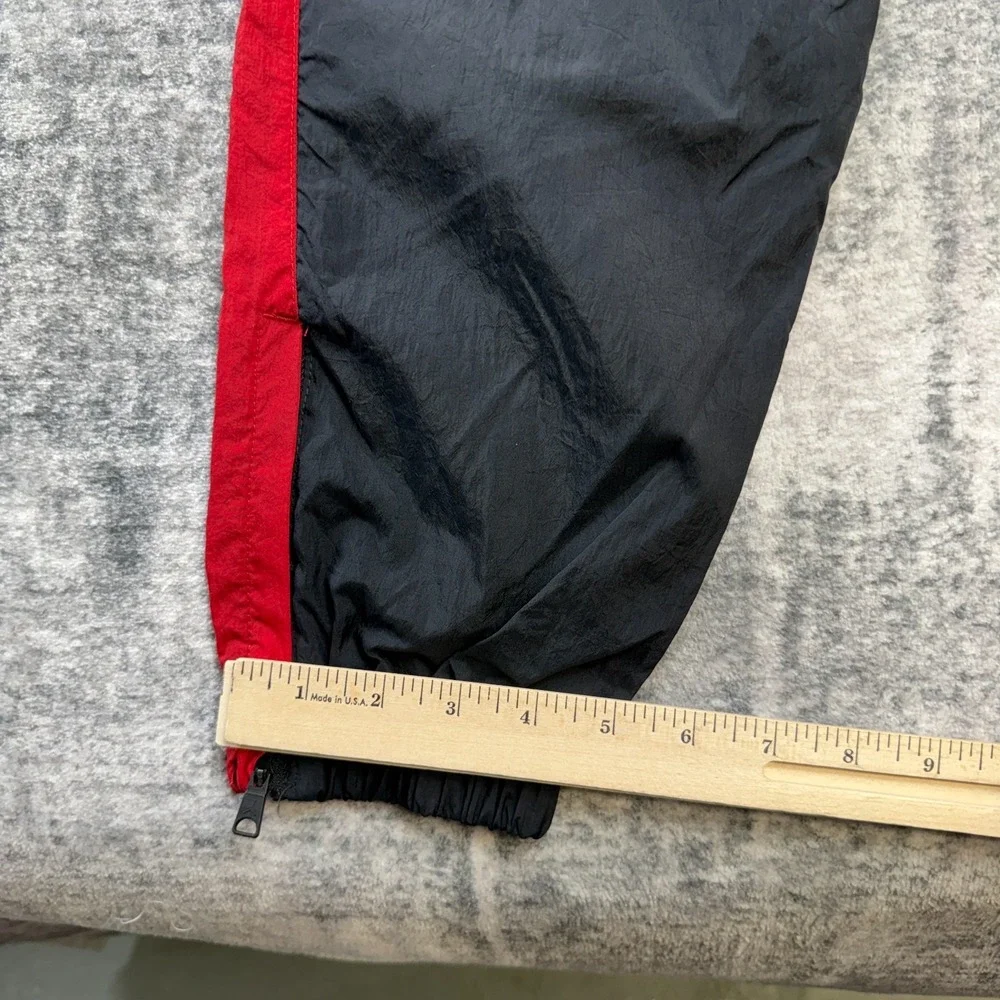 Jordan Sport Jam Warm Up Pants Mens Medium Black Red Windbreaker Mesh Jumpman